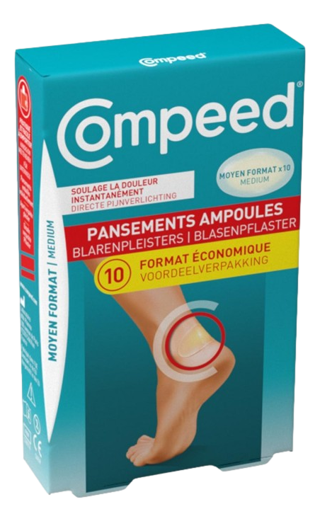 Compeed Pansement Ampoules Moyen   10 pansements