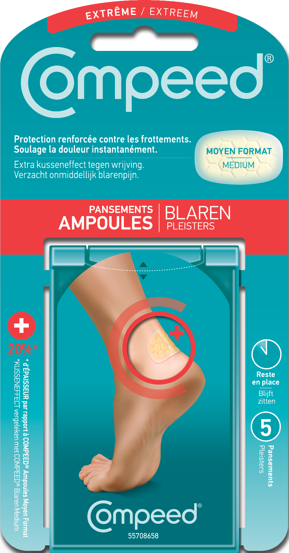 Compeed ampoules extrême 5 pansements